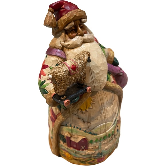 2003 Jim Shore “O’er The Fields We Go” Wooden Santa - Picture 5 of 8